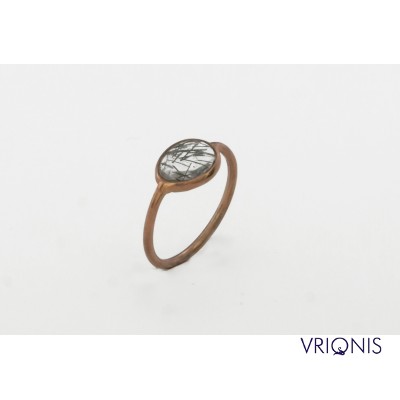 R139rG | Ασημένιο Δαχτυλίδι Επιχρυσωμένο με Ροζ Χρυσό