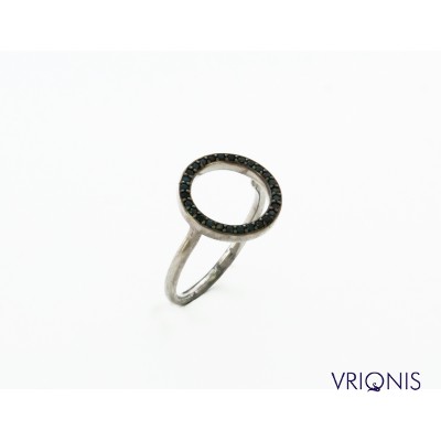 R170wC | Επιπλατινωμένο Ασημένιο Δαχτυλίδι